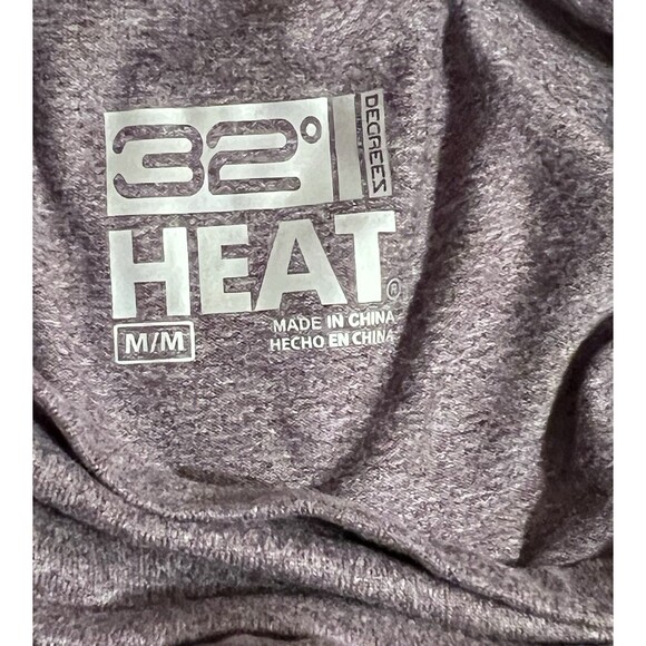 32 Degrees Cozy Heat Women's Mock Neck Long Sleeve Extra Warm Top Fig Purple Med - Picture 3 of 6